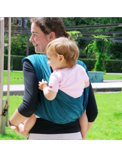 Слинг-шарф Didymos, Waves Aqua (волны аква)