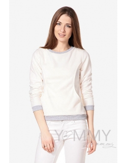 Джемпер для кормящих и беременных флисовый, цвет экрю