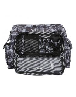 Дорожная сумка для мамы или сумка для двойни Ju-Ju-Be Be Prepared, Onyx Black Petals