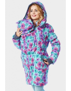 Слингокуртка зимняя Gliona 3в1, пион