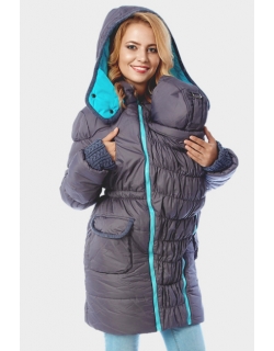 Слингокуртка зимняя Gliona 3в1, серый