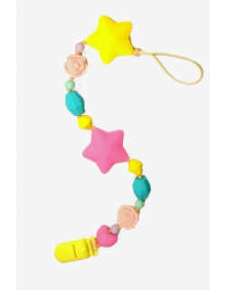 Силиконовый держатель на клипсе Майя, розовый