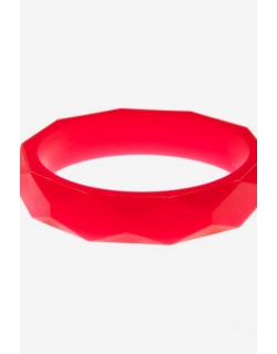 Молочный браслет из пищевого силикона, красный