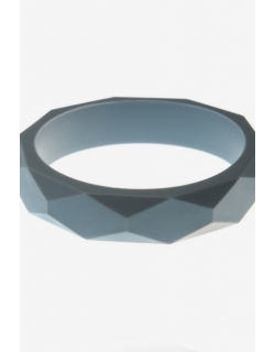 Молочный браслет из пищевого силикона, серый