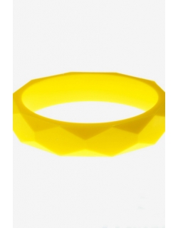 Молочный браслет из пищевого силикона, желтый