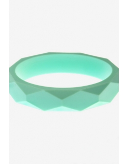 Молочный браслет из пищевого силикона, мятный