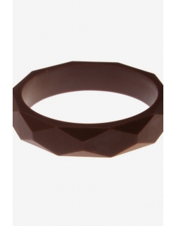 Молочный браслет из пищевого силикона, коричневый