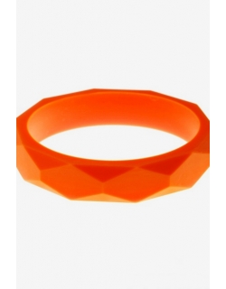 Молочный браслет из пищевого силикона, оранжевый