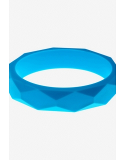 Молочный браслет из пищевого силикона, голубой