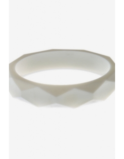 Молочный браслет из пищевого силикона, белый