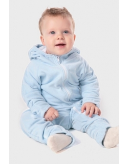 Флисовая поддева (флисовый комбинезон), светло-голубой