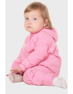 Флисовая поддева (флисовый комбинезон), розовый