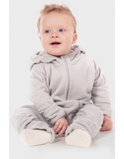 Флисовая поддева (флисовый комбинезон), светло-серый