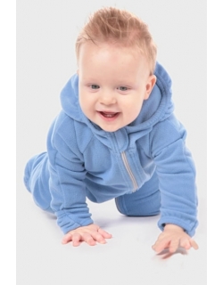 Флисовая поддева (флисовый комбинезон), голубой