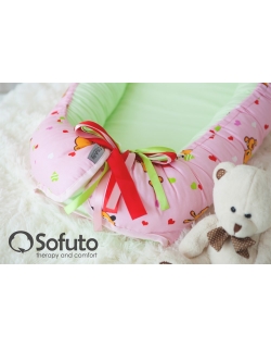 Кокон-гнездышко для новорожденных Babynest Likes Pink