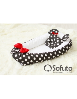 Гнездышко-кокон для новорожденных Babynest Minnie black