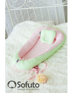 Кокон-гнездышко для новорожденных Babynest Praline Ness