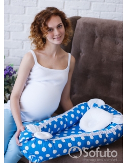 Гнездышко-кокон для новорожденных Babynest Vasilek