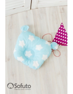 Кокон-гнездышко для новорожденных Babynest Stars and Waves Aqua