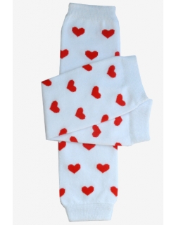 Слингогетры (гетры для детей) "Hearts White"