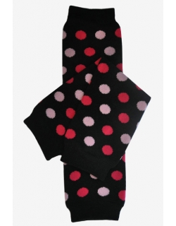 Слингогетры (гетры для детей) "Dots Black Pink"
