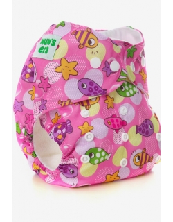 Многоразовый подгузник Mums Era, Рыбки (с 2 вкладышами)