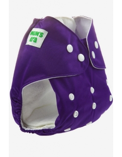 Многоразовый подгузник Mums Era, фиолетовый (с 2 вкладышами)