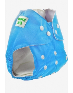 Многоразовый подгузник Mums Era, голубой (с 2 вкладышами)