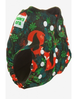 Многоразовый угольный подгузник Mums Era, Лисички (с 2 вкладышами)