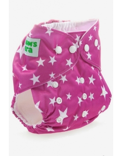 Многоразовый подгузник Mums Era, Звездочки сиреневые (с 1 вкладышем)
