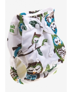 Многоразовый подгузник Mums Era, Совы (с 2 вкладышами)