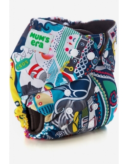 Многоразовый угольный подгузник Mums Era, Круиз (с 2 вкладышами)