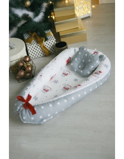 Гнездышко-кокон для новорожденных Babynest Snow Bear