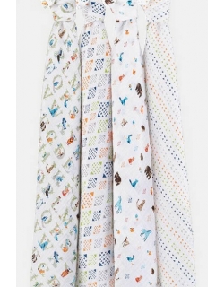 Муслиновые пеленки для новорожденных Aden&Anais, большие, набор 4, Parer Tales