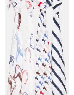 Муслиновые пеленки для новорожденных Aden&Anais, большие, набор 4, Wild Horses