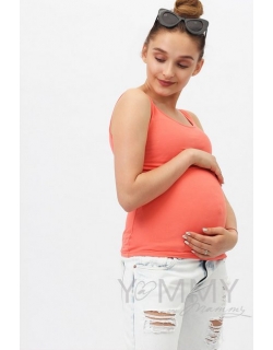 Майка для кормящих и беременных, коралл