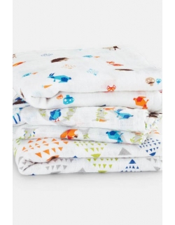 Муслиновые пеленки для новорожденных Aden&Anais средние, набор 3, Musy Paper Tales