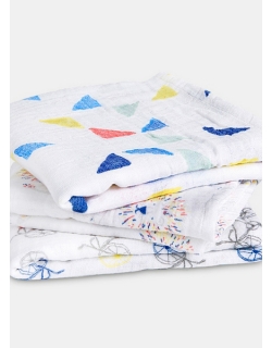 Муслиновые пеленки для новорожденных Aden&Anais средние, набор 3, Leader Of The Pack