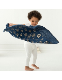 Муслиновые пеленки для новорожденных Aden&Anais мерцающие средние, набор 3, Metallic Gold Deco