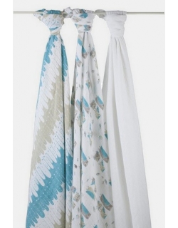 Муслиновые пеленки Aden&Anais для новорожденных большие, набор 3, Wise Guys