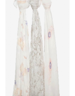 Бамбуковые пеленки для новорожденных Aden&Anais большие, набор 3, Featherlight