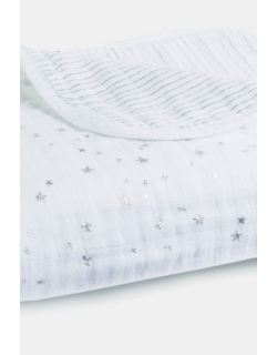 Муслиновое одеяло Aden Anais, мерцающее, Metallic Silver