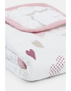 Муслиновое одеяло для коляски Aden&Anais, Stroller Blanket Heart Breaker