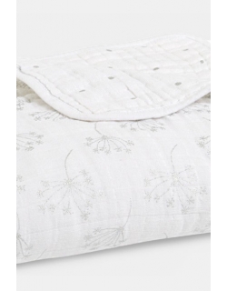 Муслиновое одеяло Aden&Anais, мерцающее, Metallic Silver Deco