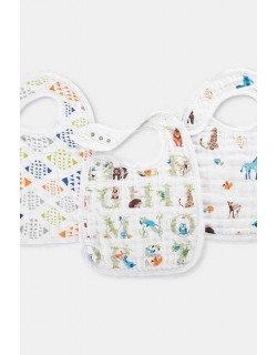 Слюнявчик Aden&Anais, набор из 3 штук, Paper Tales