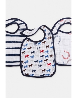 Слюнявчик Aden&Anais, набор из 3 штук, Wild Horses