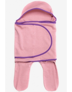 Пеленка кокон для новорожденных (комбинезон-конверт), коралл