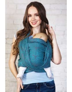 Слинг-шарф с бамбуком Jungle, аквариус