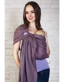 Слинг с кольцами с бамбуком Jungle, орхидея