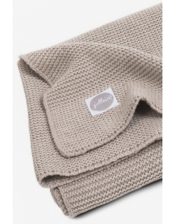Вязаный плед для новорожденных Jollein Basic Knit, песочный, средний